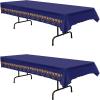 Beistle Medieval Tablecovers, 54” x 108”, 2 Pieces – Plastic Table Cloth, Medieval Decorations, Castle Party Supplies, Knight Birthday Decorations, Rectangular Table Cloth