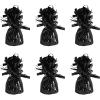 Beistle Metallic Wrapped Balloon Weight – 6 Pack, Black Balloon Centerpiece and Bouquet Holders, Party Decoration Accessories for Birthdays, Weddings, Graduations, and Retirement Celebrations, 6 Oz