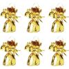 Beistle Metallic Wrapped Balloon Weight – 6 Pack, Gold Balloon Centerpiece Bouquet Holders, Party Decoration Accessories for Birthdays, Weddings, Graduations, and Retirement Celebrations, 6 Oz