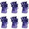 Beistle Metallic Wrapped Balloon Weight – 6 Pack, Lavender Purple Balloon Centerpiece Bouquet Holders, Party Decoration Accessories for Weddings, Baby Showers, Easter, and Spring Celebrations, 6 Oz