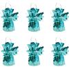 Beistle Metallic Wrapped Balloon Weight – 6 Pack, Light Blue Balloon Centerpiece Bouquet Holders, Party Decoration Accessories for Baby Showers, Gender Reveal Celebrations, & Birthday Parties, 6 Oz