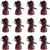Beistle Metallic Wrapped Balloon Weights – 12 Pack, Maroon Balloon Centerpiece Bouquet Holders, Party Decoration Accessories for Weddings, Graduations, Retirements, Birthdays, and School Events, 6 Oz