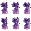 Beistle Metallic Wrapped Balloon Weights, Set of 6 Pink Party Decorations with Loop, Centerpieces and Table Décor for Birthdays Baby or Bridal Showers Breast Cancer Events and Sweet Sixteens, 6 oz