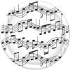 Beistle Musical Notes 7-Inch Plates Pack of 3