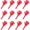 Beistle Pack of 12 Plastic Hand Clappers in Blue, School Spirit Noise Makers for Pep Rallys, Team Sports Games, Birthday Party Favors, Party Supplies, 7.5″(Red)