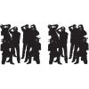Beistle Paparazzi Cutouts – 4-Count Thin Printed Clear Plastic Hollywood Photographer Wall Backdrop Decorations for Awards Night Parties Celebrity Photo Props and VIP Event Décor, 5’3″
