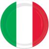 Beistle Red, White & Green Plates