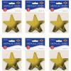Beistle S57027-GDAZ6 Metallic Star Cutouts, 72 Piece, 3.5″, Gold