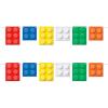 Beistle Set of 2 Building Blocks Pennant Banners, Colorful Construction Birthday Party Decorations, Fun Creative Block Themed Party Decor, 9″ x 6′