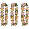 Beistle Silk ‘N Petals Tropical Garden Leis 3 Piece, Multicolored