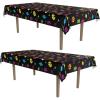 Beistle Totally 80s Plastic Tablecover(80’s Tablecover – 2 Pack)