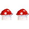 Beistle Unisex Plush Mushroom Hat – Arcade Party Supplies, Birthday & Halloween Costume Dress Up, Video Game Themed Headwear(Mushroom – 2 Piece)