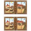 Beistle Western Insta-Views 2 Piece, 38″ x 62″, Multicolored