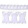 Beistle White Tissue Paper Westminster Bell Hanging Garland for Bridal Shower Wedding Party Decorations Supplies, 8″ x 12′(White)