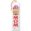 Beistle White “World’s Best Mom” Ribbon Award – 1pc