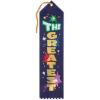 Beistle “The Greatest Ribbon Award, Navy Blue – 1pc
