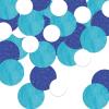 Blue Glittery Dots Confetti – 1 Pc.