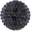 Blue Tissue Flutter Ball Decoration (9″)(Black)