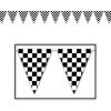 Checkered Pennant Banner Party Accessory (1 count) (1/Pkg)(1)