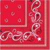 Cowboy Bandana Beverage Napkins(5″)