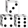 Dice Favor Boxes (3/Pkg)