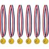 Football Medal with Ribbon Pack of 6