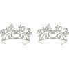 Glittered Bride To Be Tiara Party Accessory (1 count) (1/Pkg)(2 piece)