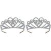 Glittered Metal Graduate Tiara(Silver)