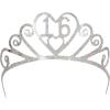 Glittered Metal Tiara -16th