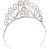 Glittered Tiara (silver) Party Accessory (1 count) (1/Pkg)