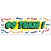 Go Team Sign Banner Party Accessory (1 count) (1/Pkg)