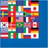 International Flags Beverage Napkins