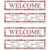International Welcome Banners - (4 Pack)