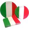 Italian Flag Party Supply Pack! Bundle Includes Paper Plates & Napkins for 8 Guests