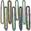 Mardi Gras Plastic Throw Beads Necklace Assortment 100 Piece Party Favors(Mardi Gras Bead Assortment)