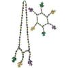 Mardi Gras Plastic Throw Beads Necklace Assortment 100 Piece Party Favors(Mardi Gras Beads Choker/Bracelet Set)