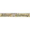 Metallic 50th Anniversary Fringe Banner (gold) Party Accessory  (1 count) (1/Pkg)