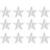 Metallic Star Cutouts (Silver)(3.75″)