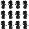 Metallic Wrapped Balloon Weight Pack of 12(Black)