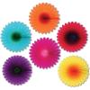 Mini Flower Fans Party Accessory (1 count) (6/Pkg)