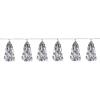 Pink Metallic & Tissue Tassel Garland(Silver)