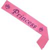 Princess Satin Sash Party Accessory (1 count) (1/Pkg)(3.5″ x 27″)