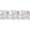 Sports Party Rings Del Sparkle Confetti Pack of 3