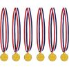 Star Medal with Ribbon Pack of 6