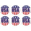 USA Button Pack of 6