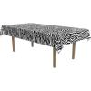 Zebra Print Plastic Tablecover(108″ x 54″ (Rectangular))