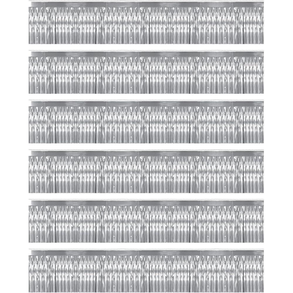 imageBeistle 6Piece 1Ply Metallic Fringe Drapes 15 by 10Feet