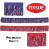 6-Ply Tissue Fringe Drape (red, white, blue) Party Accessory  (1 count)(Red/White/Blue)