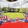 Beistle 2-Ply FR Metallic Fringe Drape