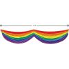 Beistle 4 FT Rainbow Bunting(Rainbow Fabric Bunting – A)